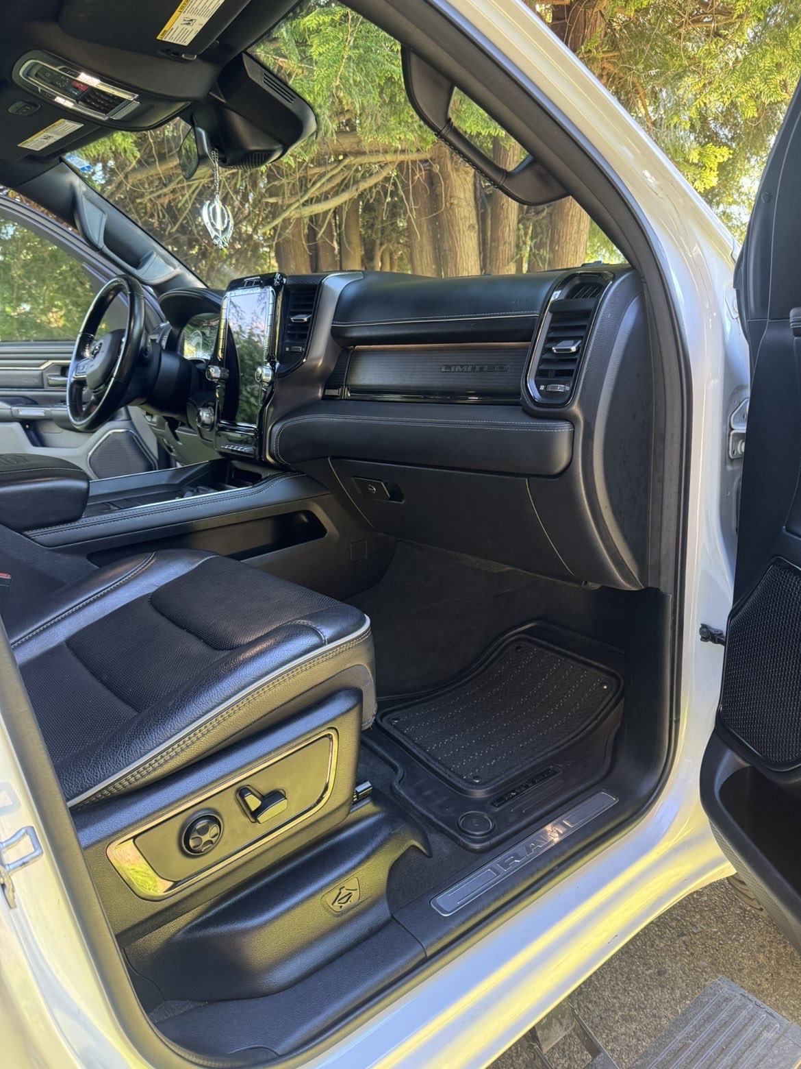Ram Limited truck interior after a full interior detail